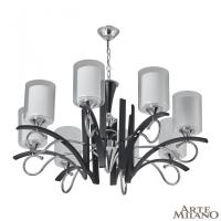Подвесная люстра Arte Milano 309167/8 Bk/Ni