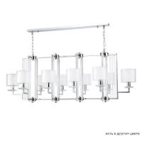 Подвесная люстра Crystal Lux NICOLAS SP10 L1300 NICKEL/WHITE