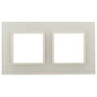 Рамка 2-м Elegance 14-5102-02 стекло слон. кость Эра Б0059169