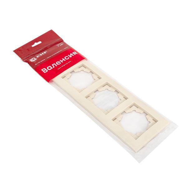 Рамка 4-м Валенсия крем. PROxima EKF EWM-G-304-20