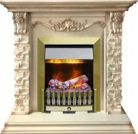 Dimplex Каминокомплект Adriana - Cлоновая кость с очагом Danville Antique Brass FB2