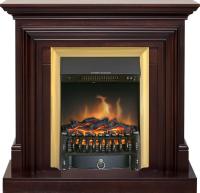 Royal Flame Каминокомплект Bradford - Темный дуб с очагом Fobos FX Brass