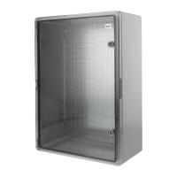 Корпус пластиковый ЩМПп с прозрачной дверцей и монтажной панелью 700х500х250мм, АБС, УХЛ1, IP65 REXANT