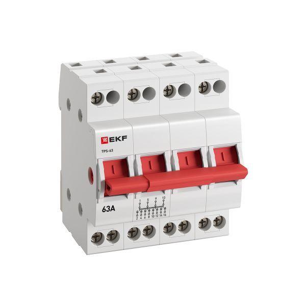 Переключатель трехпозиционный ТПС-63 4P 63А PROxima EKF TPS463