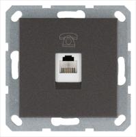 Розетка телефонная 1-м RJ11 механизм мокко JasmartG6101Z