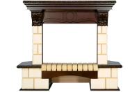 Royal Flame Портал Royal Flame Pierre Luxe угловой - Шампань / Темный дуб