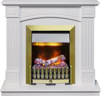 Dimplex Каминокомплект Boston - Белый (Высота 925см) с очагом Danville Antique Brass FB2