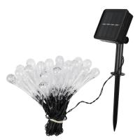 Светильник светодиодный SLR-G08-30W садовый; гирлянда капли теплый бел. солнечная батарея ФАZА 5040960