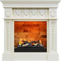 Dimplex Каминокомплект Ampir - Слоновая кость с очагом Cassette 400 LNH-INT (с дровами)