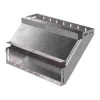 Угол для лотка вертикальный внутренний 90град. 400х100 Стандарт с крышкой Промрукав PR16.0603