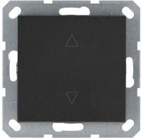 Выключатель для жалюзи 1-кл. 10А IP20 механизм антрацит Jasmart G3018B