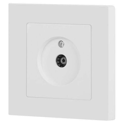 Розетка телевизионная одиночная TV СП Accent 6-301-01М IP20 бел. матов. Intro Б0063603