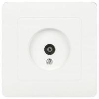 Розетка телевизионная одиночная TV СП Style 7-301-01 IP20 бел. Intro Б0060647