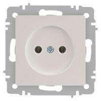 Розетка 1-м СП Accent 6-201-06 16А IP20 250В 2P перламутр. Intro Б0063667