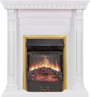 Royal Flame Каминокомплект Orlean - Белый с очагом Majestic FX M Brass