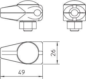 Соединитель T-образ. Rd8 гальванич. оцинк. 244 OBO 5311039