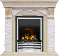 Dimplex Каминокомплект Dublin - Слоновая кость с патиной / Сланец крем с очагом Flagstaff