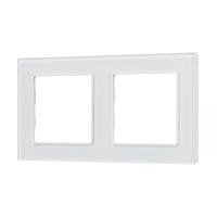 Рамка стеклянная FRM-GLARE-GS-2-WH Arlight 043796