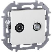 Розетка телевизионная TV/SAT Inspiria с топологией "звезда" механизм бел. IEK 673880