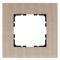 Рамка 1-м G-Metal метал. алюм. шампань Champagne Gold Jasmart G1001AG