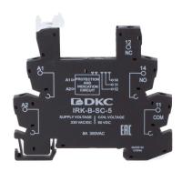 Колодка ультратонкая для реле RIS вх. напр. 230В AC/DC винт. клеммы DKC IRK-B-SC-5