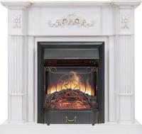 Royal Flame Каминокомплект Martin - Белый дуб, патина золото с очагом Majestic FX Black