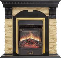 Royal Flame Каминокомплект Dublin - Венге / Сланец с очагом Majestic FX M Brass