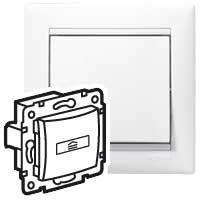 Выключатель карточный 1-кл. СП Valena 10А IP20 для гостиничных номеров механизм бел. IEK 774234