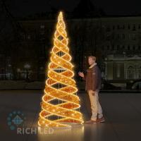 Спиральная елка, 300*120 см, 24В