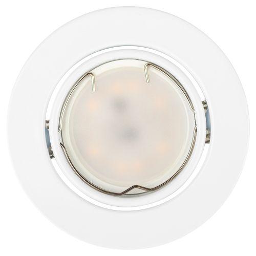 Светильник точечный ST2A WH 50Вт MR16 12В поворотн. штампован. бел. ЭРА C0043805