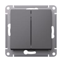 Выключатель 2-кл. AtlasDesign 10AX с самовозвратом механизм базальт SE ATN001417