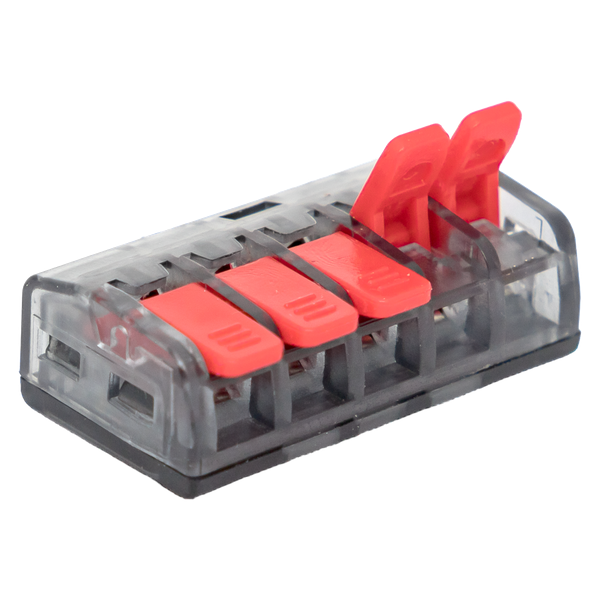 Клемма строительно-монтажная СМК 221-415 5-проводная 0.2-4кв.мм (уп.50шт) PROxima EKF plc-smk-221-415