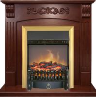 Royal Flame Каминокомплект Sorrento угловой - Орех с очагом Fobos FX M Brass