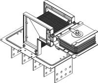 Секция фланцевая прав. Тип1 1000А Al 3L+N+PER НК IP55 тран. IEK LB-1000A4-25-F-FR1