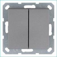 Переключатель проходной 2-кл. 10А IP20 механизм алюм. Jasmart G3022S