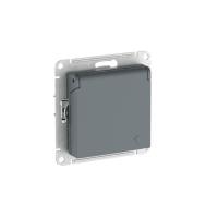 Розетка AtlasDesign 16А IP20 с заземл. защ. шторки с крышкой быстрозажим. клем. механизм грифель SE ATN000746S