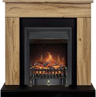 Royal Flame Каминокомплект Bergen (Разборный) - Дуб галифакс (Ширина 900 мм) с очагом Fobos FX Black