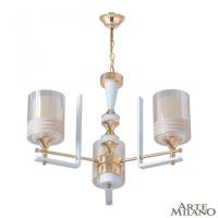 Подвесная люстра Arte Milano 306087/3 Wh/Gd