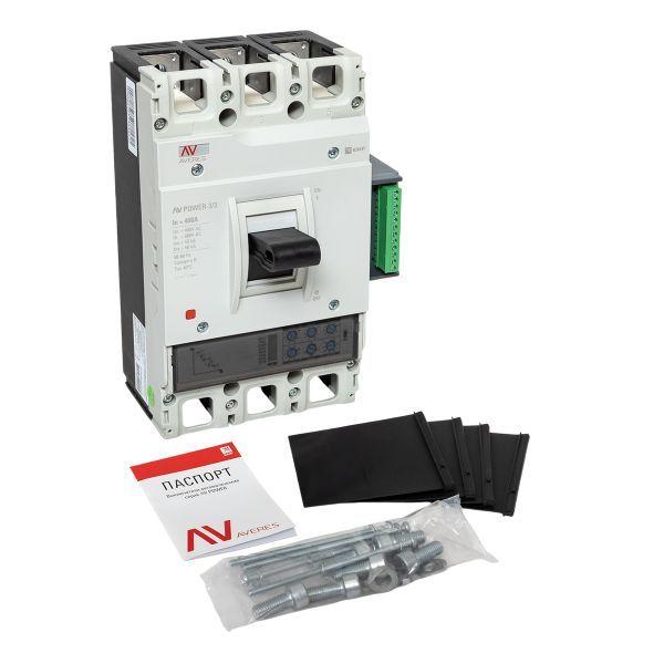Выключатель автоматический 3п 400А 50кА AV POWER-3/3 ETU2.2 AVERES EKF mccb-33-400-2.2-av