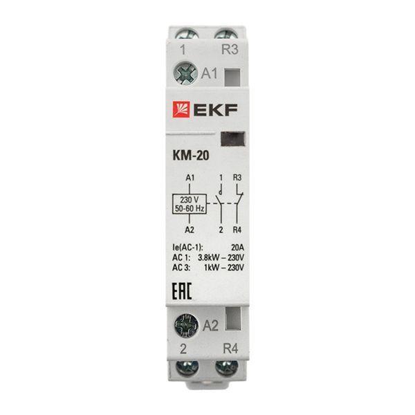 Контактор модульный КМ 20А NО+NC (1 мод.) EKF km-1-20-11