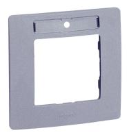 Рамка 1-м Etika с держателем для маркировки алюм. IEK 672556