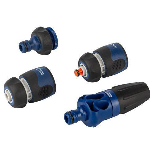 Комплект для полива (наконечник; штуцер; коннектор; коннектор с аквастопом) TPR (1/12) Green Apple Б0017798