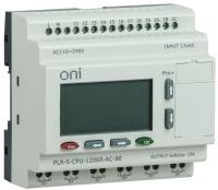 Реле логическое PLR-S. CPU1206(R) 220В AC с экраном ONI PLR-S-CPU-1206R-AC-BE