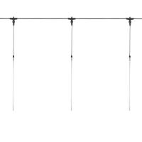 Гирлянда Тающие сосульки комплект 10 шт. х 50см, шаг 100см, 600 LED ТЕПЛЫЙ БЕЛЫЙ, черный каучук, IP67, 24В, соединяется NEON-NIGHT