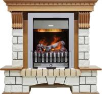Dimplex Каминокомплект Pierre Luxe - Дуб / Белый (Высота 1020мм) с очагом Danville Chrome FB2