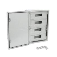 Корпус пластиковый распределительный ЩРН-60 IP65 сер. дверь 600х400х200 Промрукав PR08.26501