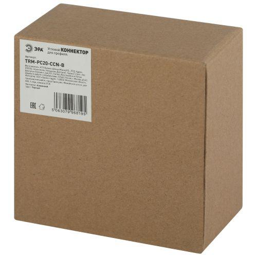 Коннектор TRM-PC20-CCN-B угловой для шинопровода для натяжных потолков магнитн. NOVA черн. Эра Б0063942