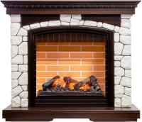 Dimplex Каминокомплект Glasgow - Темный дуб/Белый (Высота 1080 мм) с очагом Cassette 600 NH