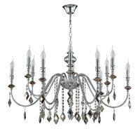 Подвесная люстра Crystal Lux MERCEDES SP6+6 CHROME/SMOKE