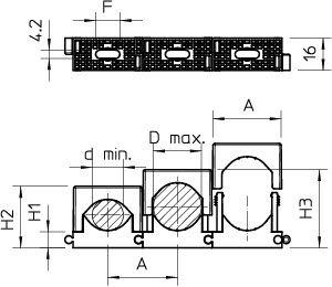 Скоба крепежная d18-30мм 2037 18-30 LGR OBO 2250306